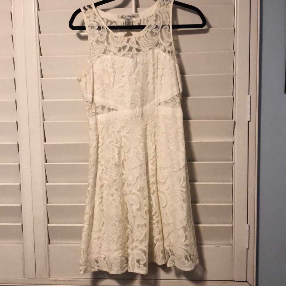 White lace dress